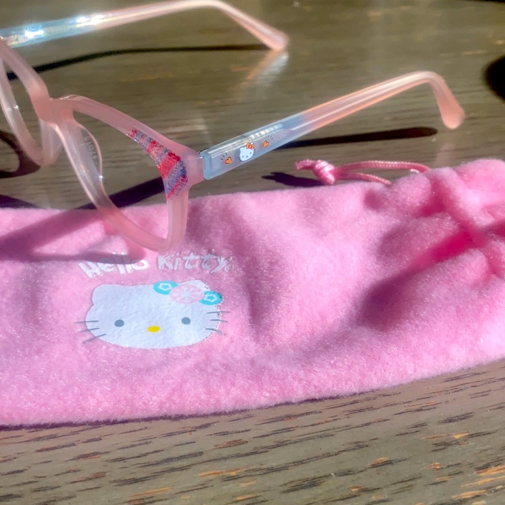 Kids Hello Kitty Sanrio Pink Glitter Eyeglasses HK317-1 47-15-125 $139